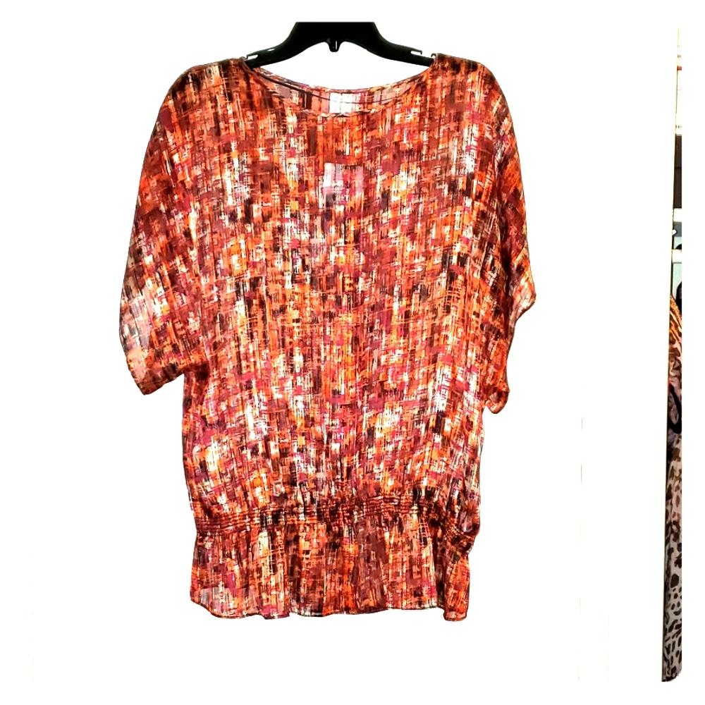 Madison sheer dolman top